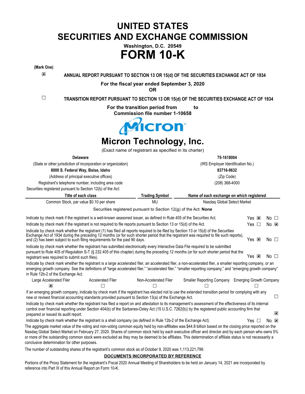 2020 Form 10-K