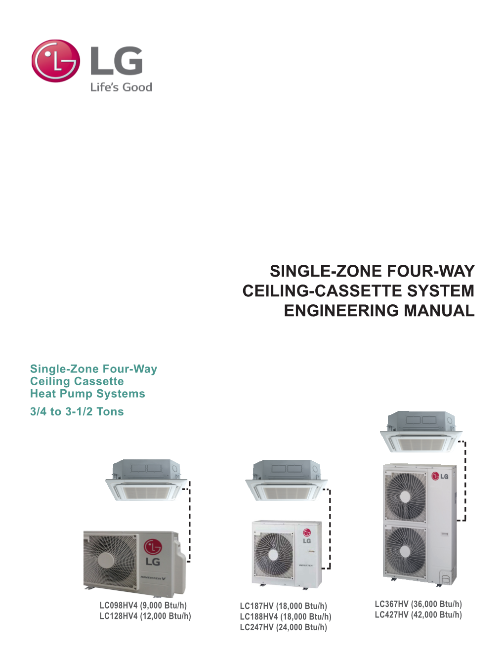 Single-Zone Four-Way Ceiling-Cassette System Engineering Manual