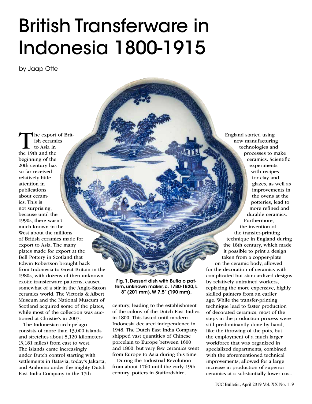 British Transferware in Indonesia 1800-1915 by Jaap Otte