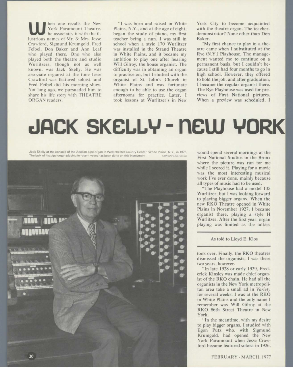 Dack Skelly - New YORK
