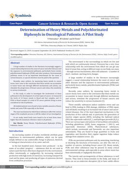 Determination of Heavy Metals and Polychlorinated Biphenyls In