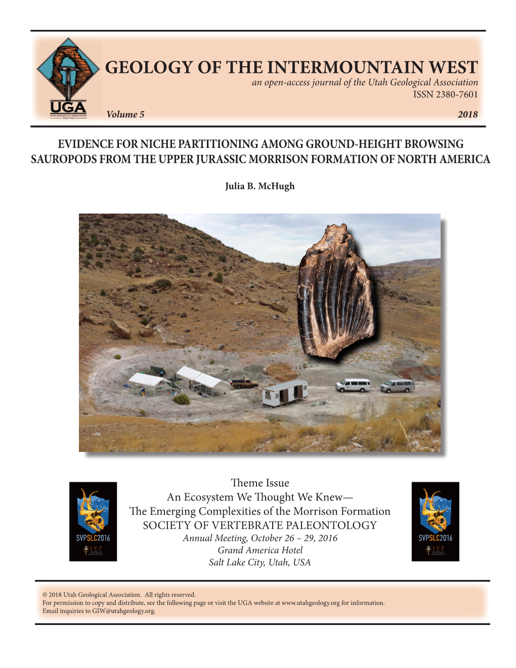 Evidence for Niche Partitioning Among Ground-Height Browsing Sauropods from the Upper Jurassic Morrison Formation of North America