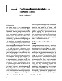 Chapter 2 the Historyofassociations Between Plants and Animals