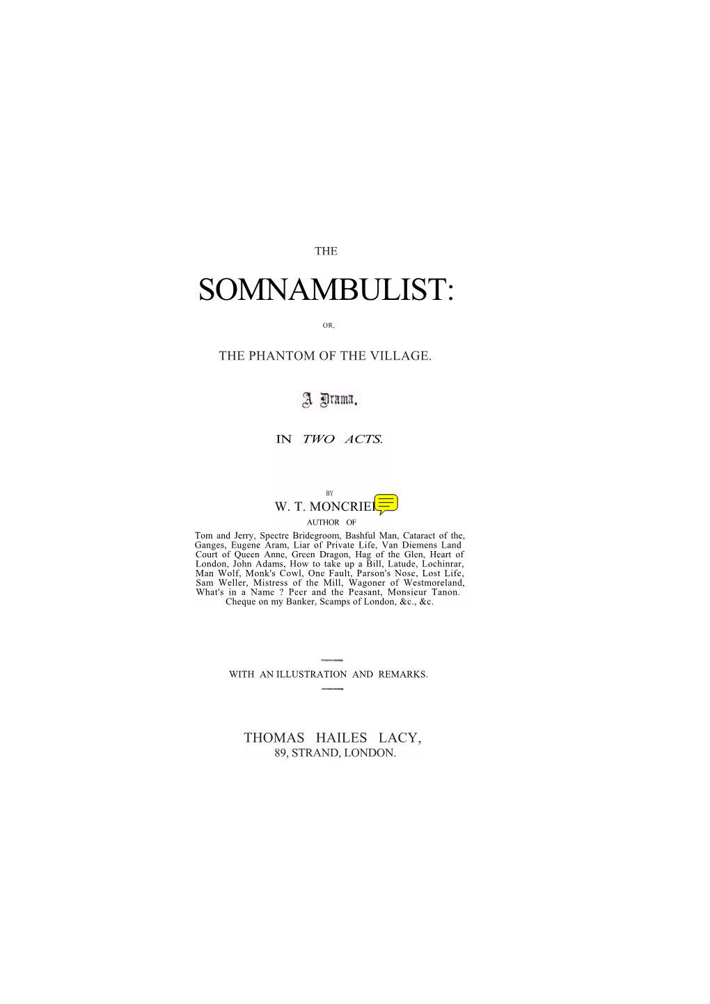 The Somnambulist