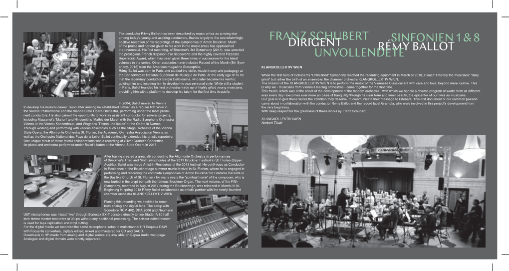 KLANGKOLLEKTIV WIEN When the First Bars of Schubert's "Unfinished