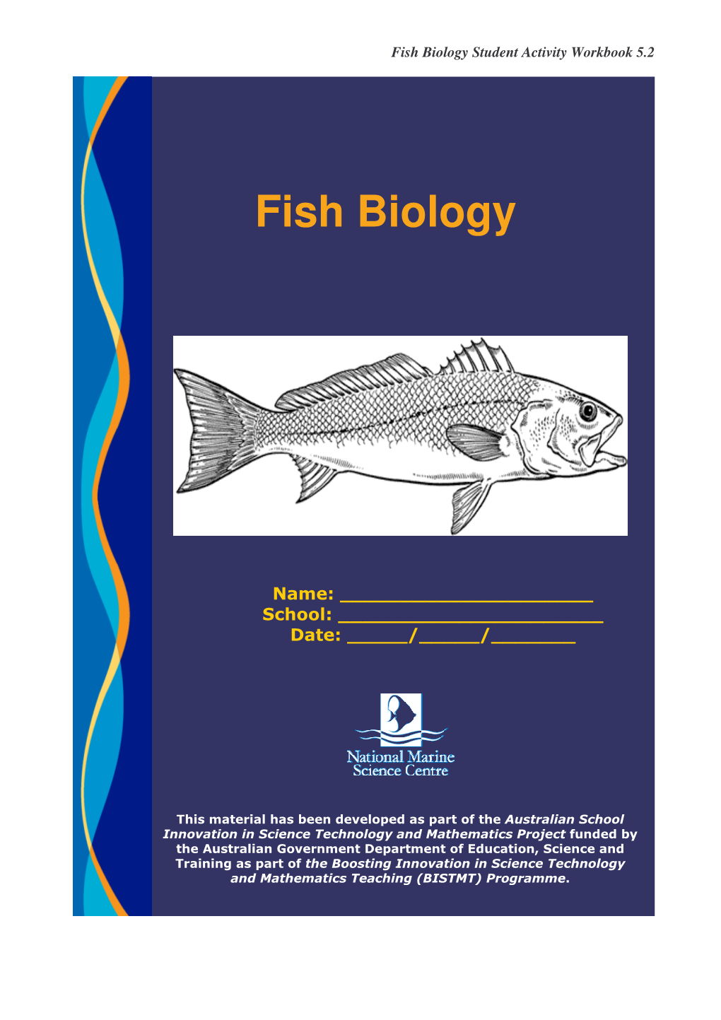 Fish Biology Student Activity Workbook 5.2