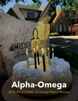 2018-2019 Alpha-Omega Booklet