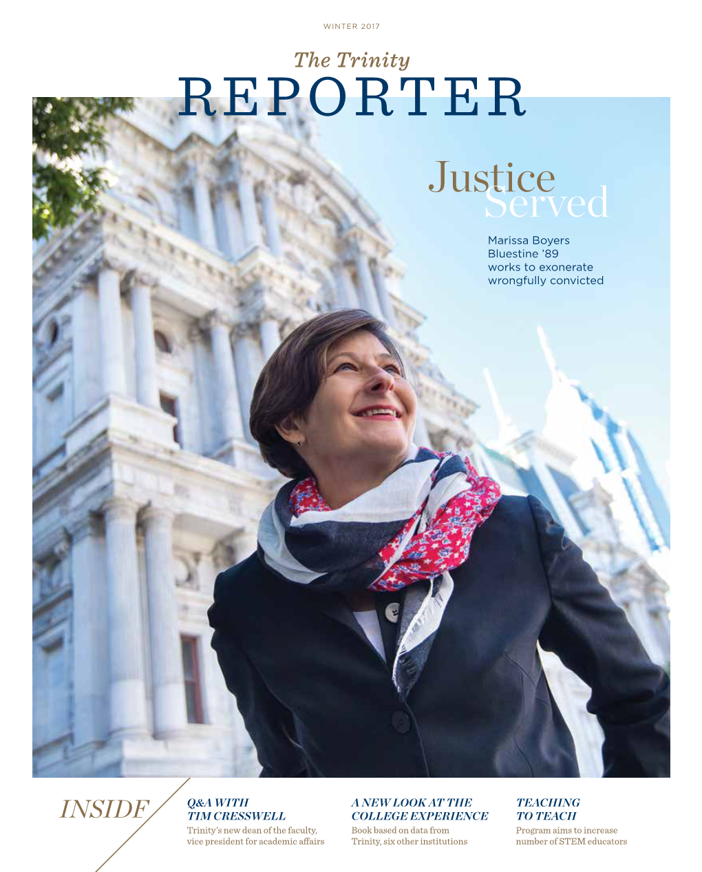 The Trinity Reporter, Winter 2017