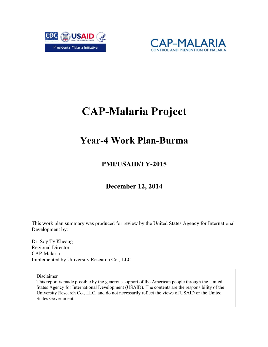 CAP-Malaria Project