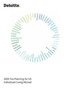 Tax Planning for US Individuals Living Abroad 2020