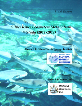 Silver River Ecosystem Metabolism Study (2011-2012)