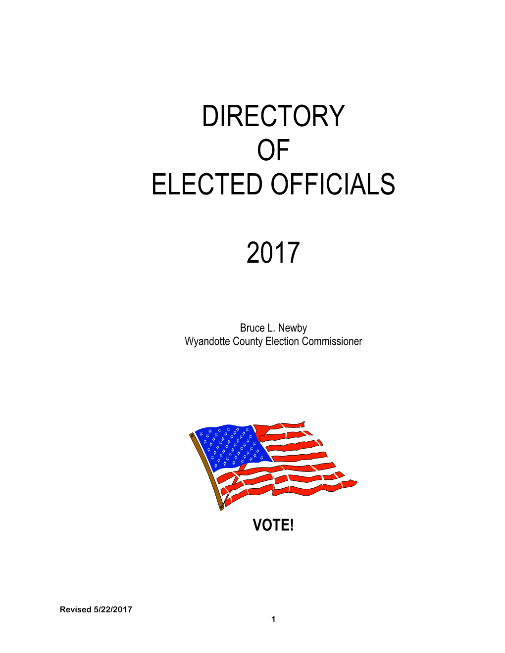 Directory of Elected Officials 2017