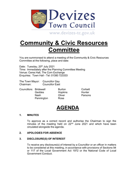 Community & Civic Resources Committee