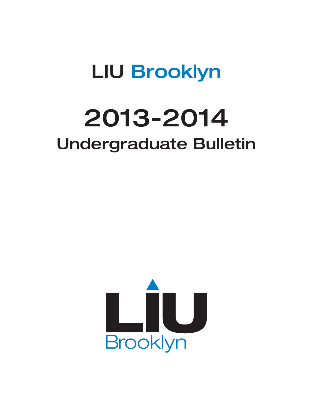 Long Island University Brooklyn Campus Bulletin