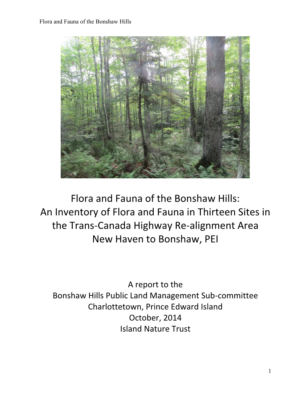 Flora and Fauna of the Bonshaw Hills