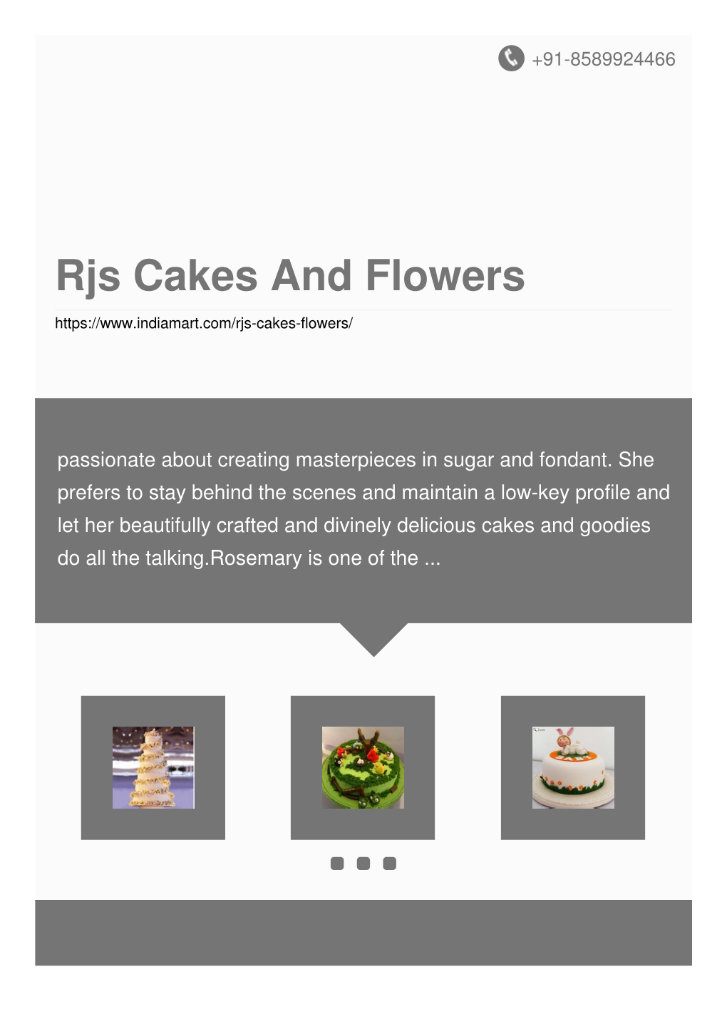 Rjs Cakes and Flowers