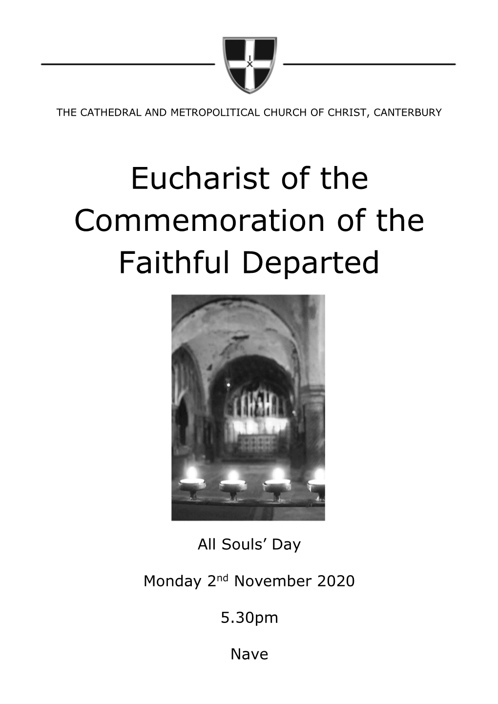 Eucharist of the Commemoration of the Faithful Departed