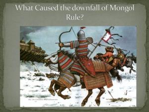 The Mongol and Ming Empire