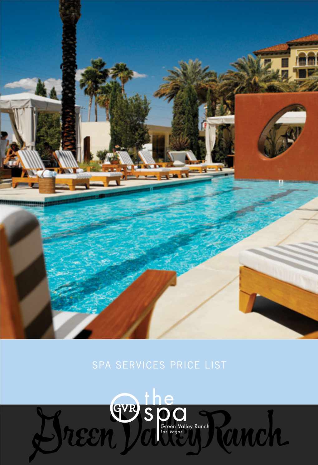 Spa Services Price List