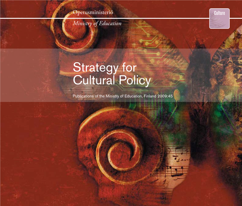 Strategy for Cultural Policy