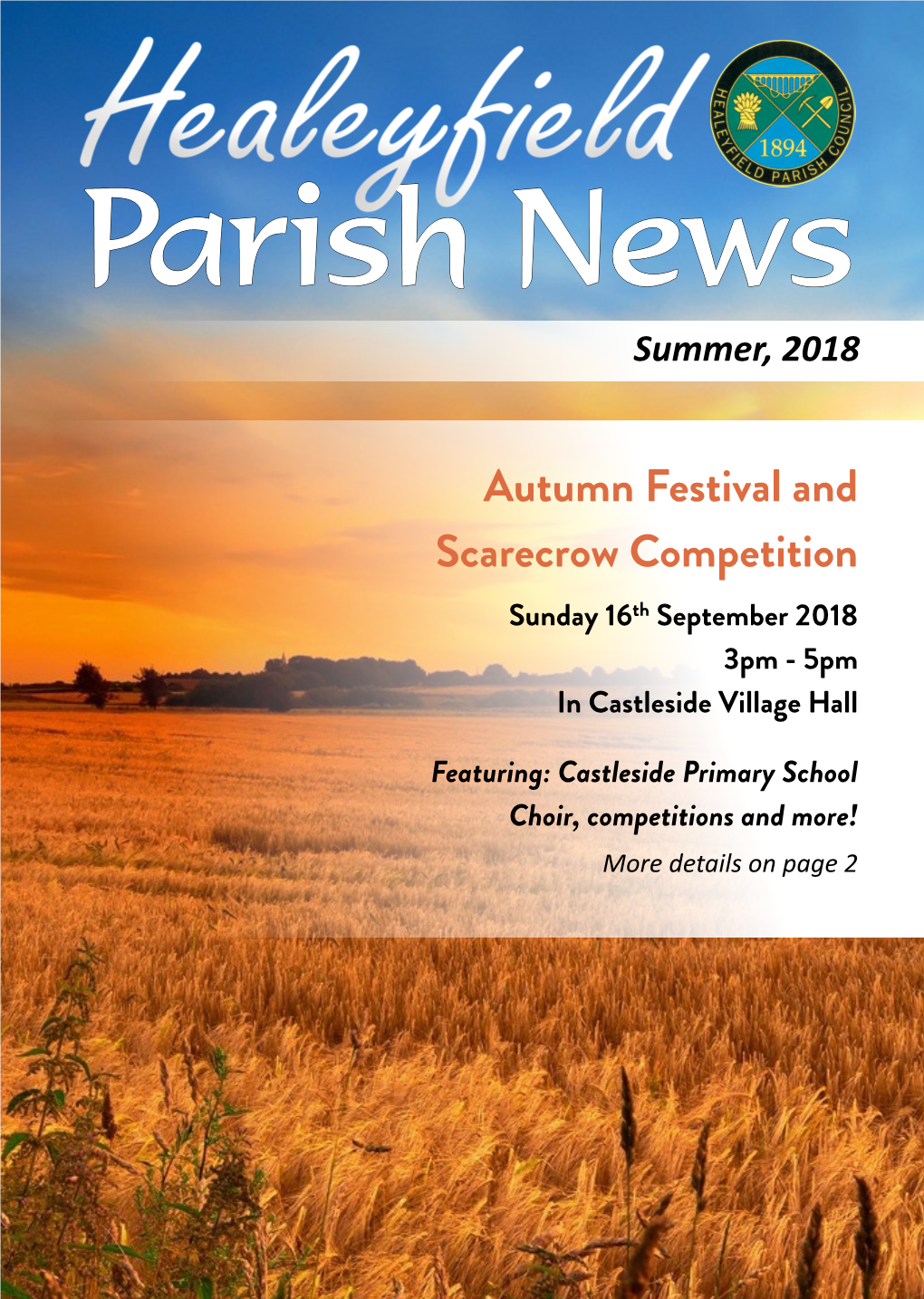 Healeyfield Parish News Autumn 2018