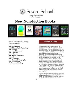 New Non-Fiction Books