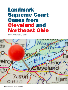 Landmark Supreme Court Cases from Cleveland and Northeast Ohio PROF