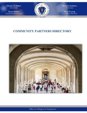 Community Partners Directory R