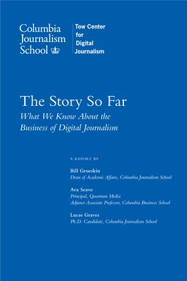Of Digital Journalism Columbia Journalism School | Tow Center for Digital Journalism Columbia Journalism School | Tow Center for Digital Journalism