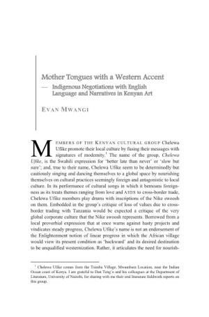 Mother Tongues with a Western Accent — Indigenous Negotiations with English Language and Narratives in Kenyan Art
