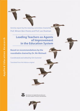 Leading Teachers As Agents of Improvement in the Education System