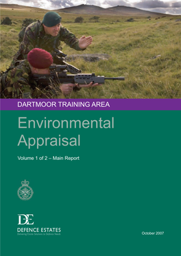 Dartmoor Training Area Environmental Appraisal 2007