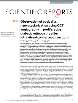 Observation of Optic Disc Neovascularization Using OCT