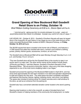 GW Boulevard Mall Grand Opening 2015 2