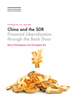 China and the SDR Financial Liberalization Through the Back Door