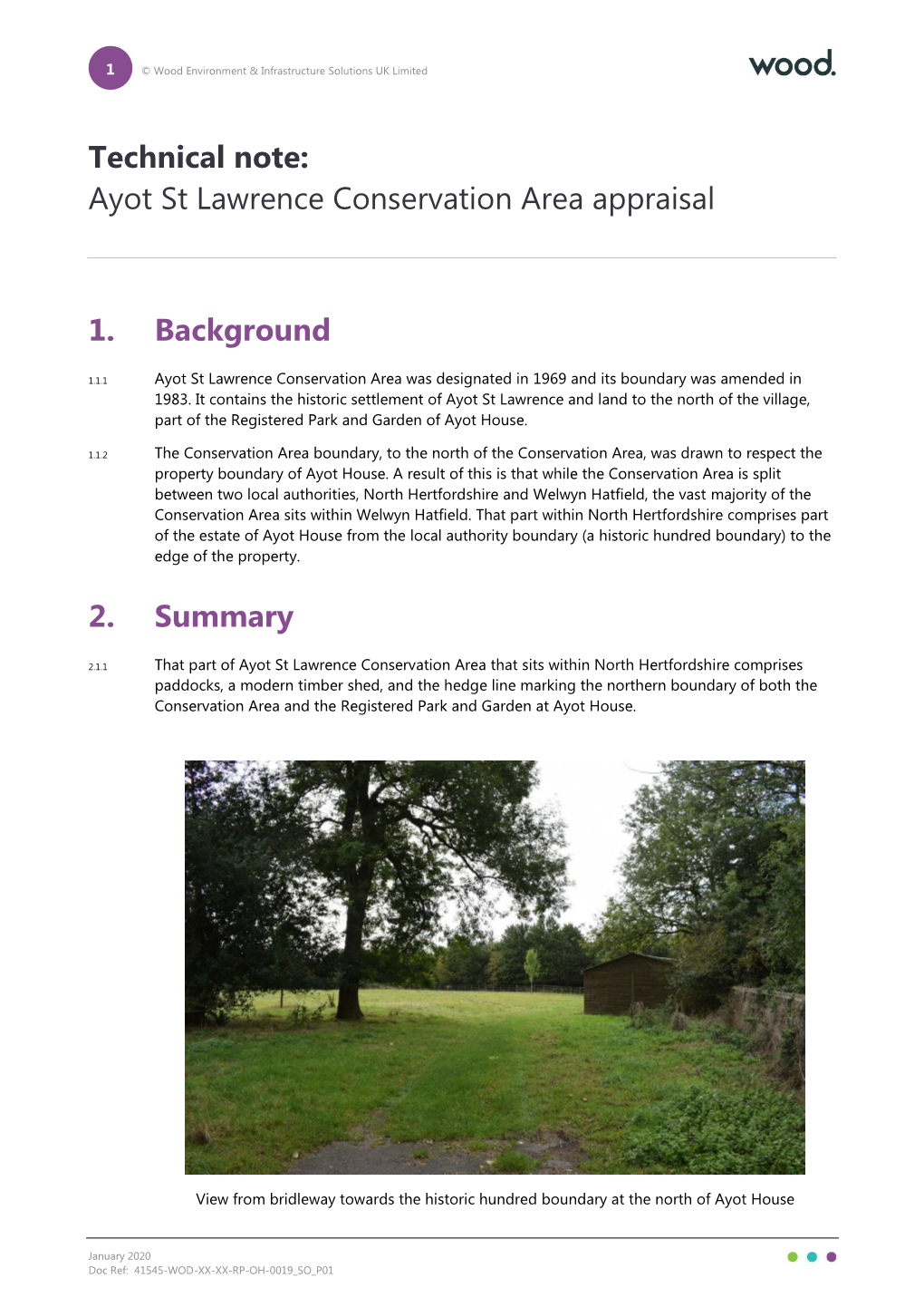 Ayot St Lawrence Conservation Area Character Note
