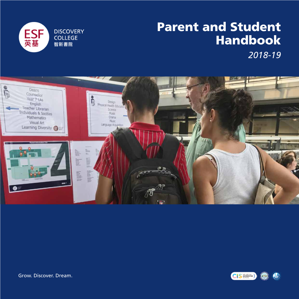 Parent and Student Handbook 2018-19