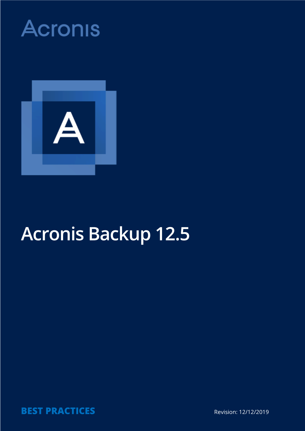 Acronis Backup 12.5