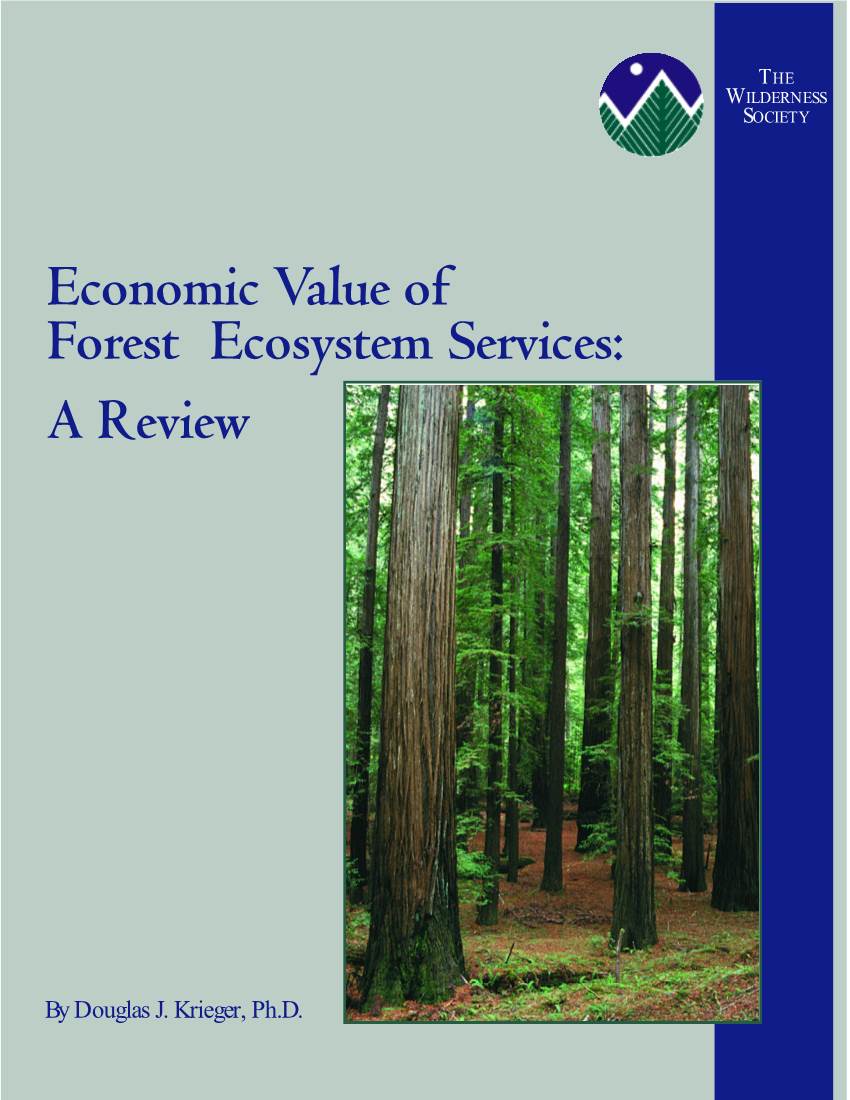 Economic Value of Forest Ecosystem Services: a Review