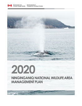 Ninginganiq National Wildlife Area Management Plan