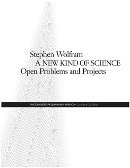 Open Problems & Projects