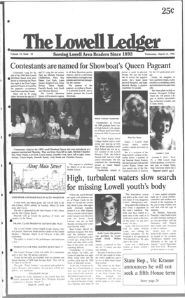 Contestants Are Named for Showboat's Queen Pageant Contestants Vying for the and 21 Vying for the Crown