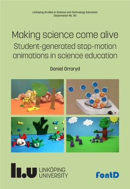 Student-Generated Stop-Motion Animations in Science Education