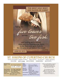 St. Joseph of Cupertino Church 10110 N