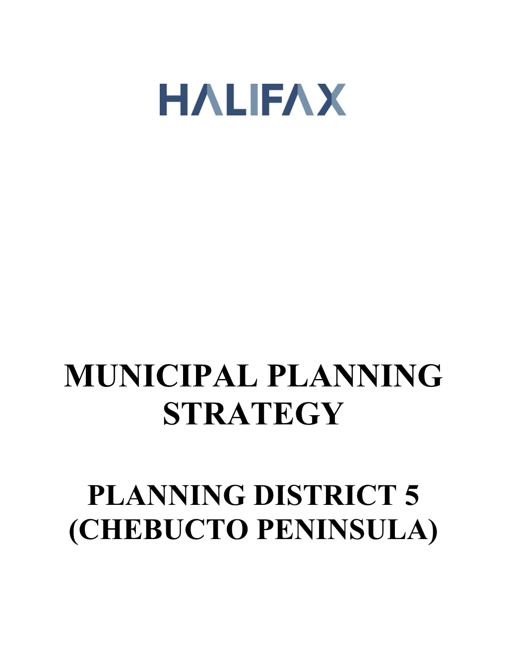 Municipal Planning Strategy