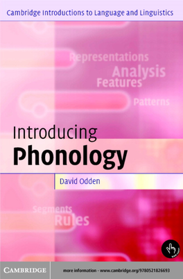 Introducing Phonology This Accessible Textbook Provides a Clear and Practical Introduction to Phonology, the Study of Sound Patterns in Language