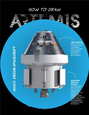 Draw Artemis: Orion Spacecraft
