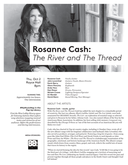 Rosanne Cash: the River and the Thread