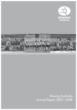 Rowing Australia Annual Report 2007– 2008