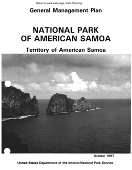 National Park of American Samoa